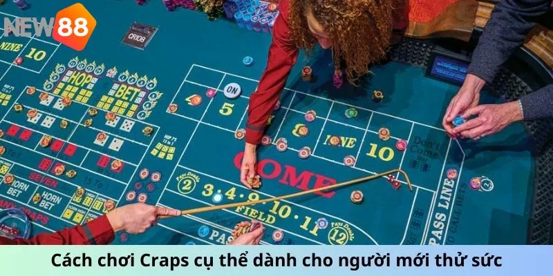 Cách chơi Craps cụ thể dành cho người mới thử sức