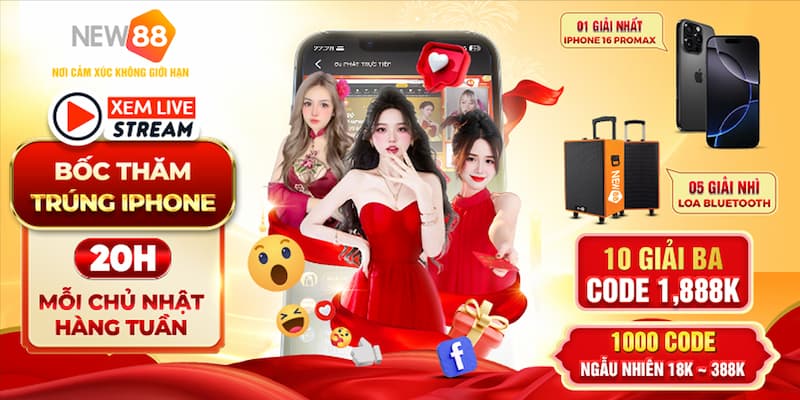 Quy trình tham gia cá cược, dự thưởng livestream New88 cực kỳ đơn giản
