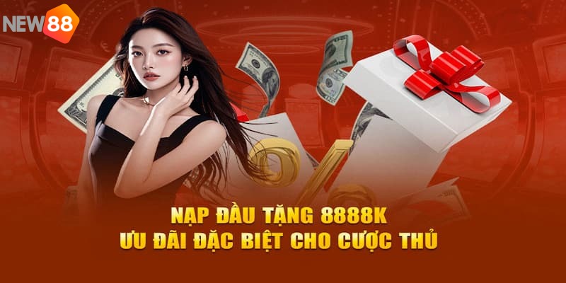 Anh em cần trải qua ba bước để tham gia nhận thưởng nạp lần đầu tặng 8888K